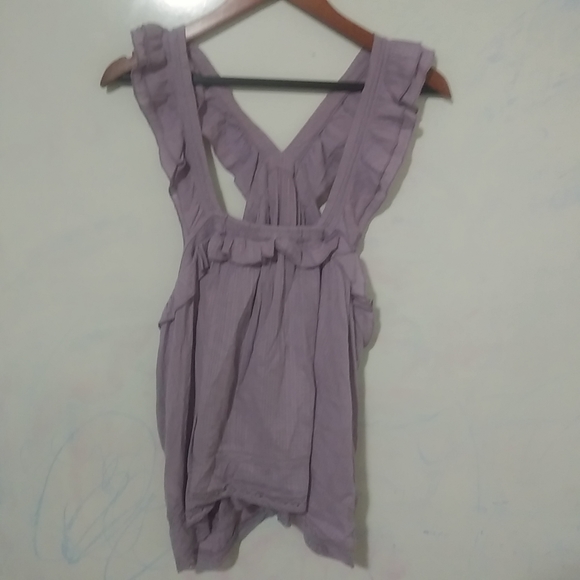 Melrose and Market XL Sleeveless Ruffle Frill Top Plus in Lavender - Picture 5 of 6
